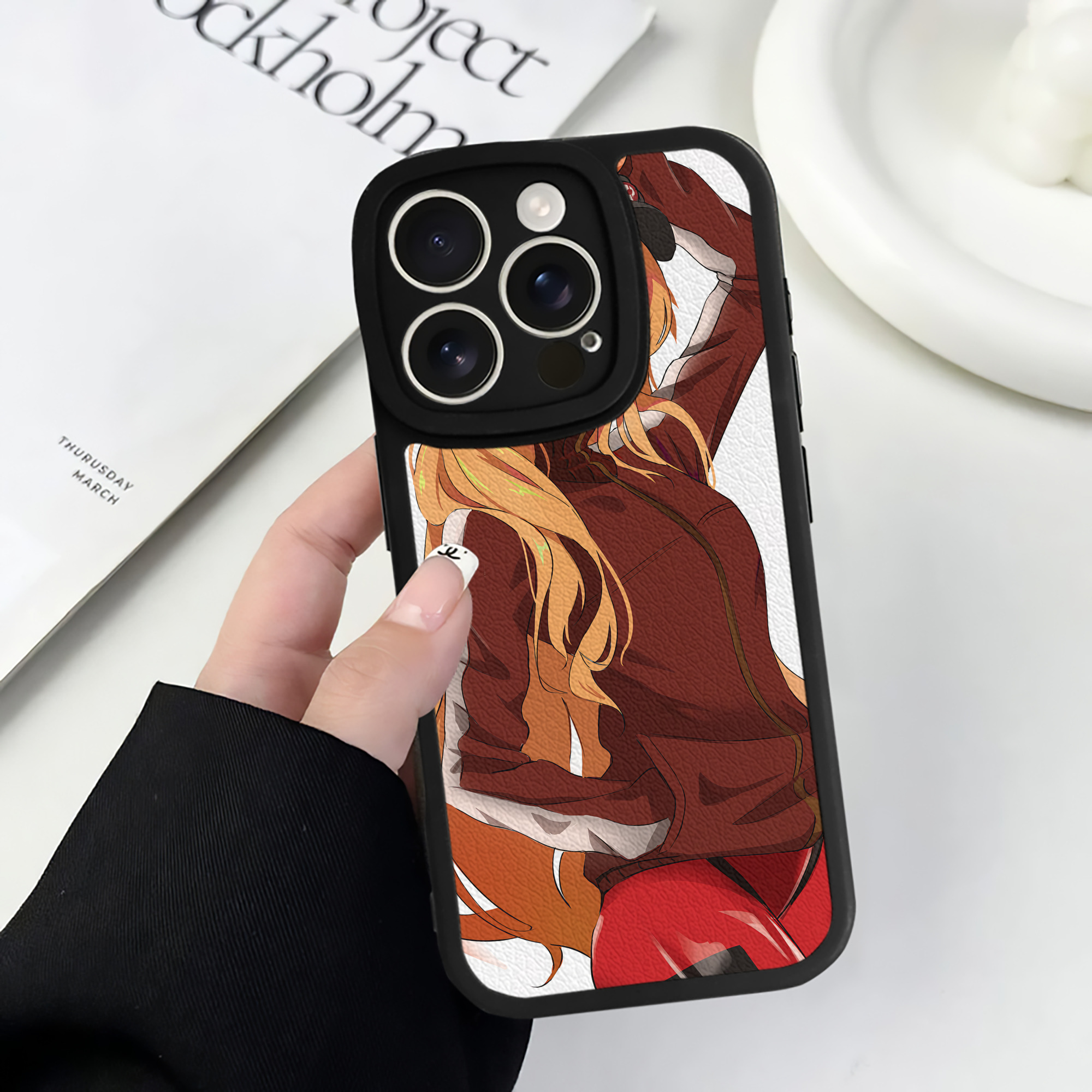 （画像用） EVA 新世紀エヴァンゲリオン 【iPhone 16シリーズ対応】シリコンスマホケース（レザー調） 材質：シリコン